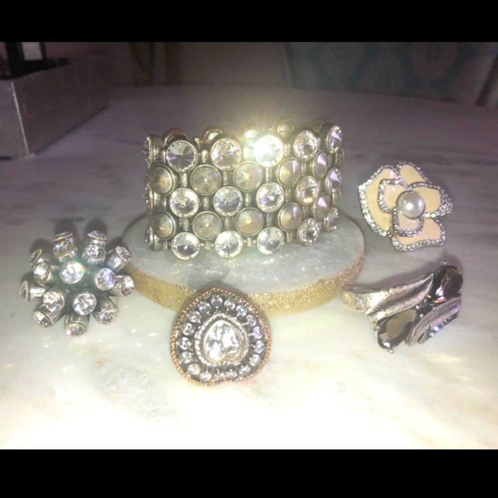 5x Bundle, Rings & Stretch Bracelet